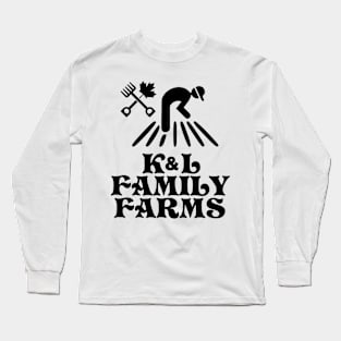 K&L Family Farms Black Logo Long Sleeve T-Shirt